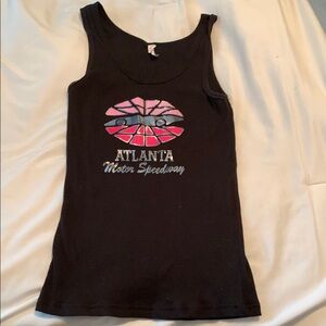 Atlanta Motor Speedway Black Tank Top Women’s Size Large